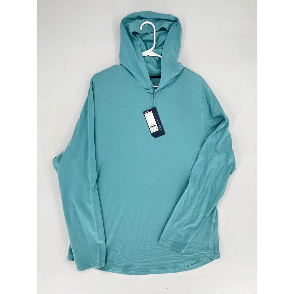 VRST Essential Hoodie Mens Large Aqua Dust Teal Cotton Modal UPF 30+ NWT L